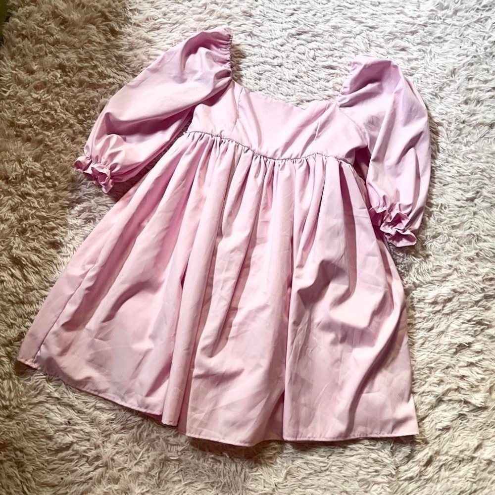 Babydoll Feminine Coquette Twee Cupcake Doll Puff Sleeve Dress Womens L Princess